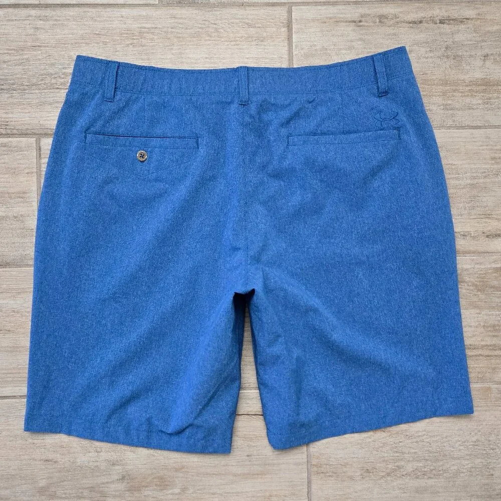 Under‎ Armour Match Play Vented Shorts Men's Blue Breathable Athletic Stretch 38